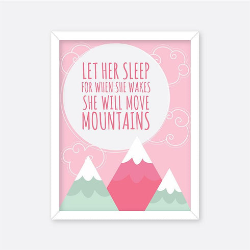 Let Her Sleep - Motivational Wall Art